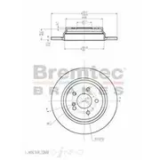 Bremtec Euro-Line GeoZinc Coated Brake Rotor - BDR21530EL