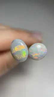 SET OF TWO! 5TCW & 3TCW- Lightning Ridge Dark Opal