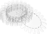 Healvian Create Your Own Nail Polish Display 10pcs Plastic Nail Art Practice Wheel Nail Sticks Shelf for