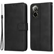 For Realme C67 4G Case Calf Texture PU Leather Magnetic Clasp Cover with Wallet