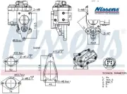 EGR GAS RECIRCULATION VALVE NIS98241 NISSENS I