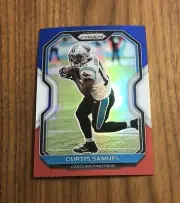 2020 Prizm CURTIS SAMUEL #235 Red White Blue Refractor