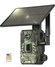 SEHMUA 4G LTE 3rd Gen Cellular Trail Cameras with Live-Streaming, Solar Wildl...