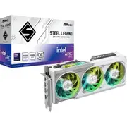 ASRock Intel Arc B580 Steel Legend 12GB OC GDDR6 Graphics Card 2.5 Slot - 2x 8 Pin Power - Minimum 650W PSU [B580 SL 12GO]