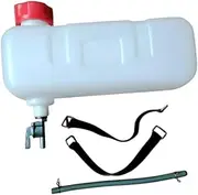 yuksok 1.5L Fuels Mixing Bottle Oil Can Thickened Canister 2 Stroke Empty Fuels Tank Petrol Container for 1E43F Chainsaws Brush Cutter, with Accessory