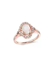 Le Vian 14K Rose Gold 1.01 ct. tw. Diamond & Opal Half-Eternity Ring