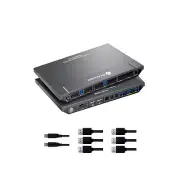 AV Access KVM Switch 2 Computers 2 Monitors DisplayPort 8K@60Hz 4K@165hz/144h...