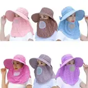 Outdoor Uv Protection Sun Hat Neck Face Flap Wide Brim Z2A3[ For Cycling Lot Z3