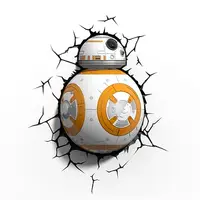 在飛比找PChome24h購物優惠-星際大戰STAR WARS《BB-8 》3D立體造型燈 LE