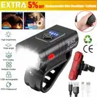 LED Bicycle Bike Light Set Rechargeable Front Rear Headlight Tail Light Set AU