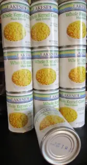 LOT 12 LAKESIDE NO SALT ADDED WHOLE KERNEL CORN (BEST BY 9/25, 11/25, 1/26, 2/26