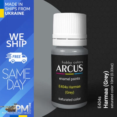 Arcus 404 Enamel paint Finnish Air Force Harmaa (Grey) saturated color