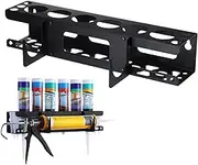 Generic Silicone Tube Storage Holder, Black Caulking Tube Rack, 6 Tube Capacity, Wall Mountable, Workshop & Garage Organization