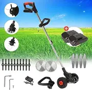 [TAVICE] 24v 1800w Cordless Grass Trimmer Lawn Grass Brush Cutter Blade Whipper Snipper + 2 Batteries