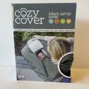 CozyBaby Insulated Car Seat Cover w/ Dual Zippers & Pull-Over Flap, Gray