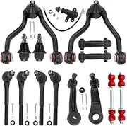 15pc Front End Suspension Kit with Polyurethane for 1995-1999 Chevy GMC K1500 K2500 Tahoe Yukon Cadillac Escalade - 4WD Stamped Steel Lower Control Arms Models