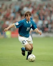 Gianfranco Zola of Italy at the UEFA Euro 96 group match between t- Old Photo