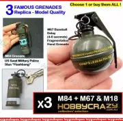 3x Keychain Gun Minature Diecast Model Grenade PUBG BERETTA Keyring Gun M1911