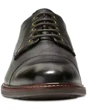 Cole Haan Watson Cap Toe Oxford II C26150 Mens Pebbled Black Size 12M Brand New