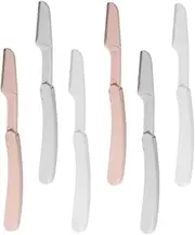 Generic 6pcs Folding Eyebrow Trimmer Shaver Razors Eyebrow Shaper Eyebrow Razor Trimmer Foldable Eyebrow Razor Foldable Brow Razor Face Eyebrow Razor Stainless Steel Blade