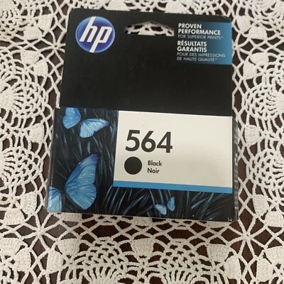 Genuine HP 564 Black Ink Cartridge EXPIRED New / Sealed