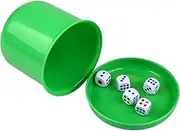 Dice Cup Set | Dice and Cup Set | Dice Shaker Cup for Bar Parties, Family Dice Games, Dice Shaker with 5 Dices, Funny Dice Cup Games