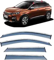 4Pcs Car Wind Deflectors for Peugeot 4008 Mk2-P84 2017 2018 2019 2020 2021 2022 2023, Side Window Ventilated Visors Rain Deflector