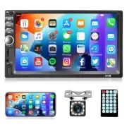 7 Inch Car Stereo Double Din Radio Touch Screen Bluetooth Handsfree Mirror Li...