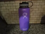 Hydro Flask 32oz Bottle Purple Tumbler Wide Mouth Insulated Stainless Steel