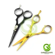 Barber Hair Cutting Mini Scissors Beard Mustache Hairdressing Shears Black/Gold