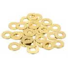 38Pcs Brass Flat Washer, M6 3/16"x1/16"x0.74mm Fenders Washers Assortment