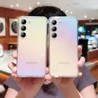 For Samsung Galaxy A54 A34 A24 A23 A15 A14 Clear Gradient Slim Shockproof Case