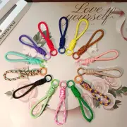 Sleek and Compact Mobile Phone Keychain Short Woven Strap with Unique Features