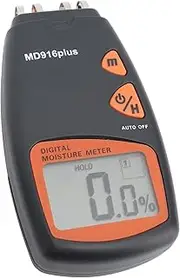 Digital Meter, Wood Humidity Tester with 2% to 40% Range, Water Leak Detector for Wood, Firewood, Bricks, Lumber, Floor