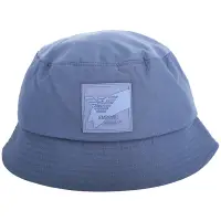 在飛比找Yahoo奇摩購物中心優惠-Emporio Armani 老鷹字母徽標飾尼龍漁夫帽(藍色