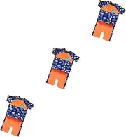 [OATIPHO] Flotation Swimsuit Bathing Suit Floating Swimsuit Fish Short Sleeve Swimwear