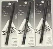 Pack Of 3 Almay Eyeliner Pencil Top Of The Line, 208 Black Pearl