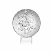 50MM Crystal Glass Bubble Ball Healing Sphere Photography Props With Stand Decor
