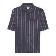 [Brunello Cucinelli] Brunello Cucinelli Striped Shirt M BLUE