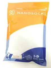 NANOSOCKS 3D Nano-Wave Technology Compression Socks Size 3 White