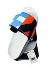 Y-3 Adidas Adilette Multicolor Graphic Print Sport Style Slides White 6 FW9742
