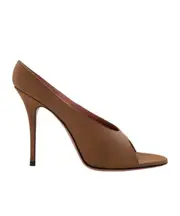 Round Toe High Heel Sandals 37.5,38.5,38,39.5,39,40 MOCHA