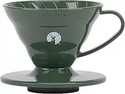 CAPTAIN STAG HARIO x Captain Stag Coffee Coffee Dripper V60 1 to 2 Cups, Made in Japan Olive UW-3576