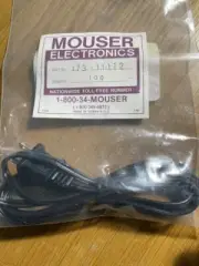 2 AC Power Cords, 6 feet long 2 wires,18 AWG,10 amps rated 125 VAC, unshielded.