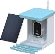 Snblzhef Bird Feeder Video Camera with Solar Panel WiFi Wireless Outdoor Solar Camera Motion Detection Bird Watching Camera