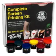 Permaset Aqua Screen Printing Kit incl INK 6 Col + Screen, easy Tshirt Printing
