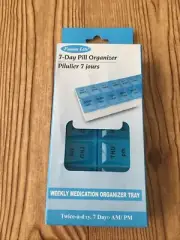 Fusion Life Weekly AM/PM Pill Organizer Daily Case Storage Travel (Weekly)