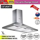 Devanti Range Hood Rangehood 900mm 90cm Kitchen Canopy Stainless Steel