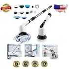 Ergonomic Cordless Spin Scrubber - 90 Minutes Runtime with 8 Replaceable Brushes