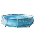Intex 28207EH 10' x 30" Steel Metal Frame Beachside Swimming Pool w/ Filter Pump